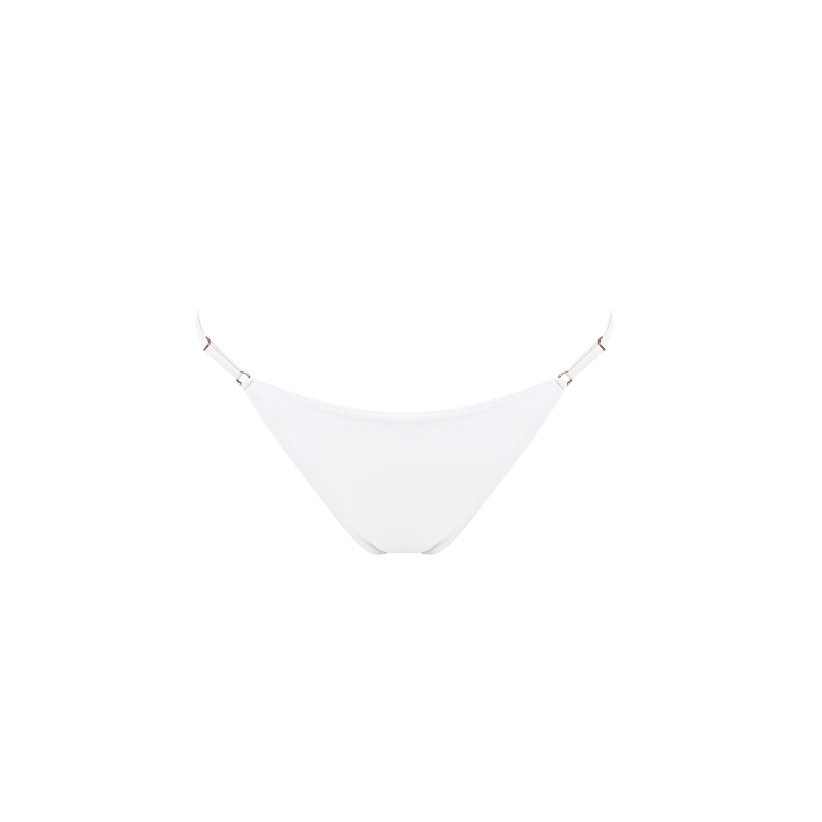 Talisa top bottom biały regulowany dół bikini spaghetti strap bikini strój kąpielowy polska marka swmiwear swimsuit straps brazilian bottoms modne bikini dół od bikini