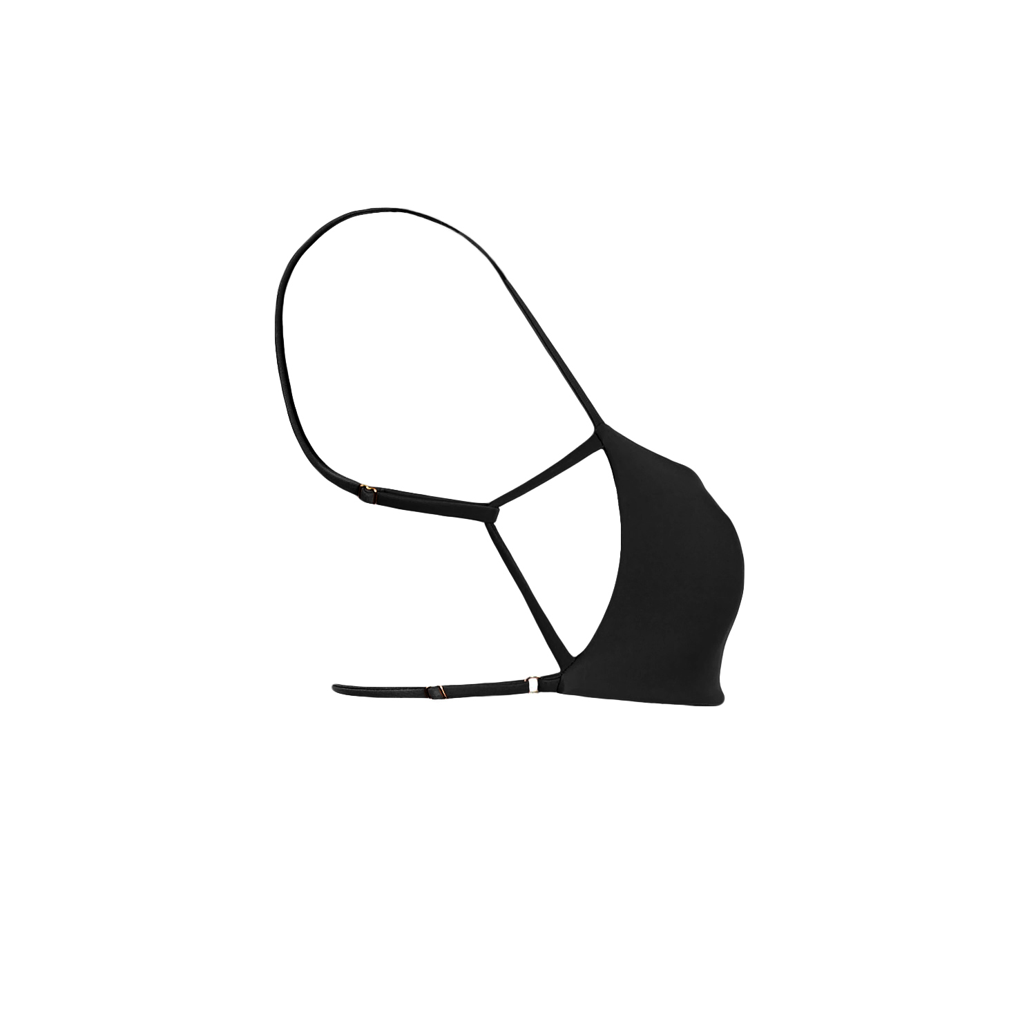 tamai top talisa dół czarny strój kąpielowy góra polska marka cienkie ramiączka minimalistyczny bottom black bikini minimalistic spaghetti strap swimwear swimsuit luxury