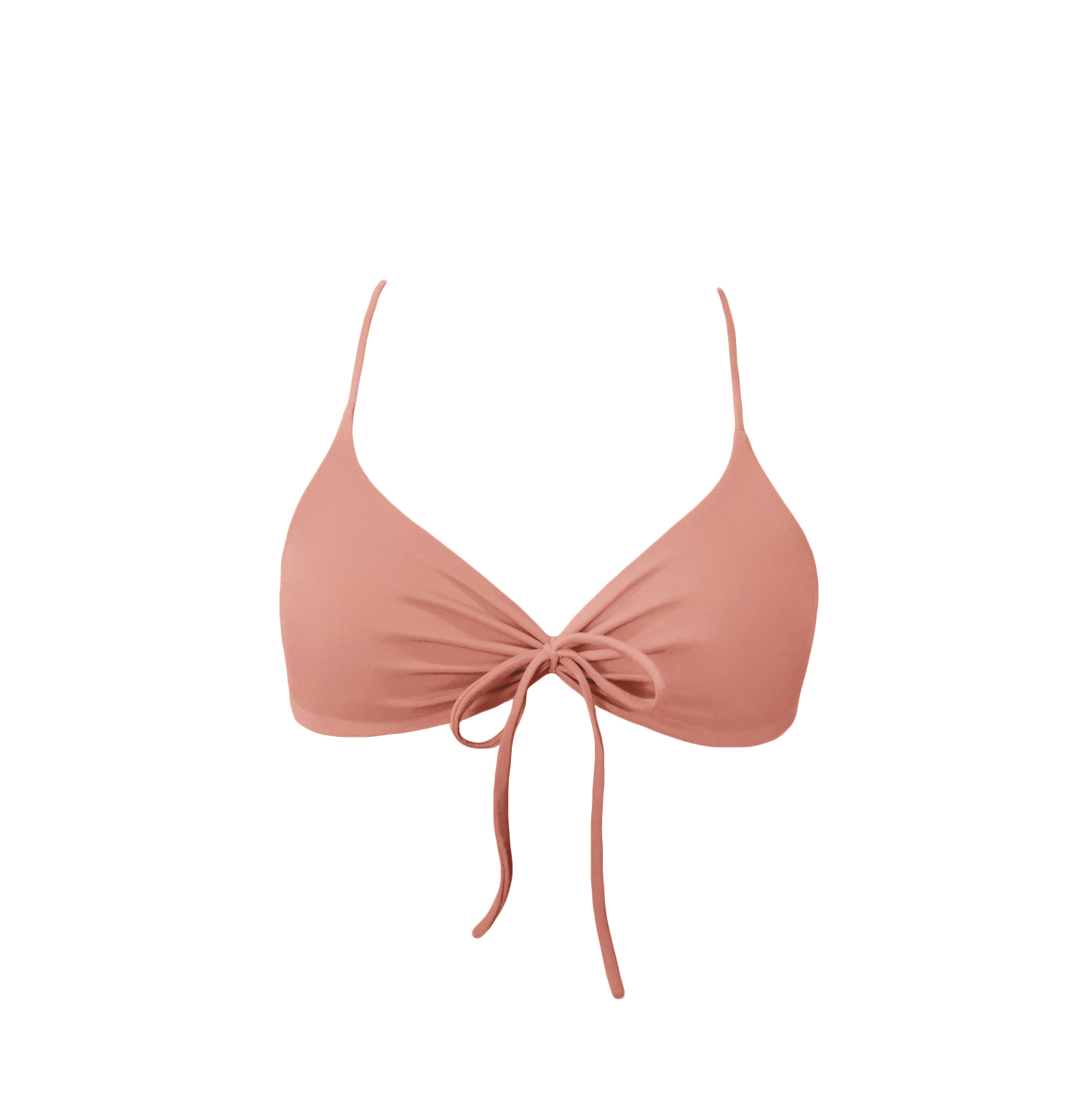 acaia-top-bikini-tied-góra-rose różowy pudrowy brzoskwiniowy łososiowy -długie-paseczki-sznureczki-kokardki-bikini-acaia- polska marka swimwear bikini top bottom brazilian rose pink peach 2