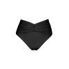 polska marka dół bikini-marszczony błyszczący czarny black-wiazany-trojkaty-majtki-matala-z-wysokim-stanem czarne-shiny draped high waist black bottom swimwear swimsuit 2