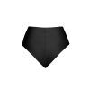 polska marka dół bikini-marszczony błyszczący czarny black-wiazany-trojkaty-majtki-matala-z-wysokim-stanem czarne-shiny draped high waist black bottom swimwear swimsuit 3