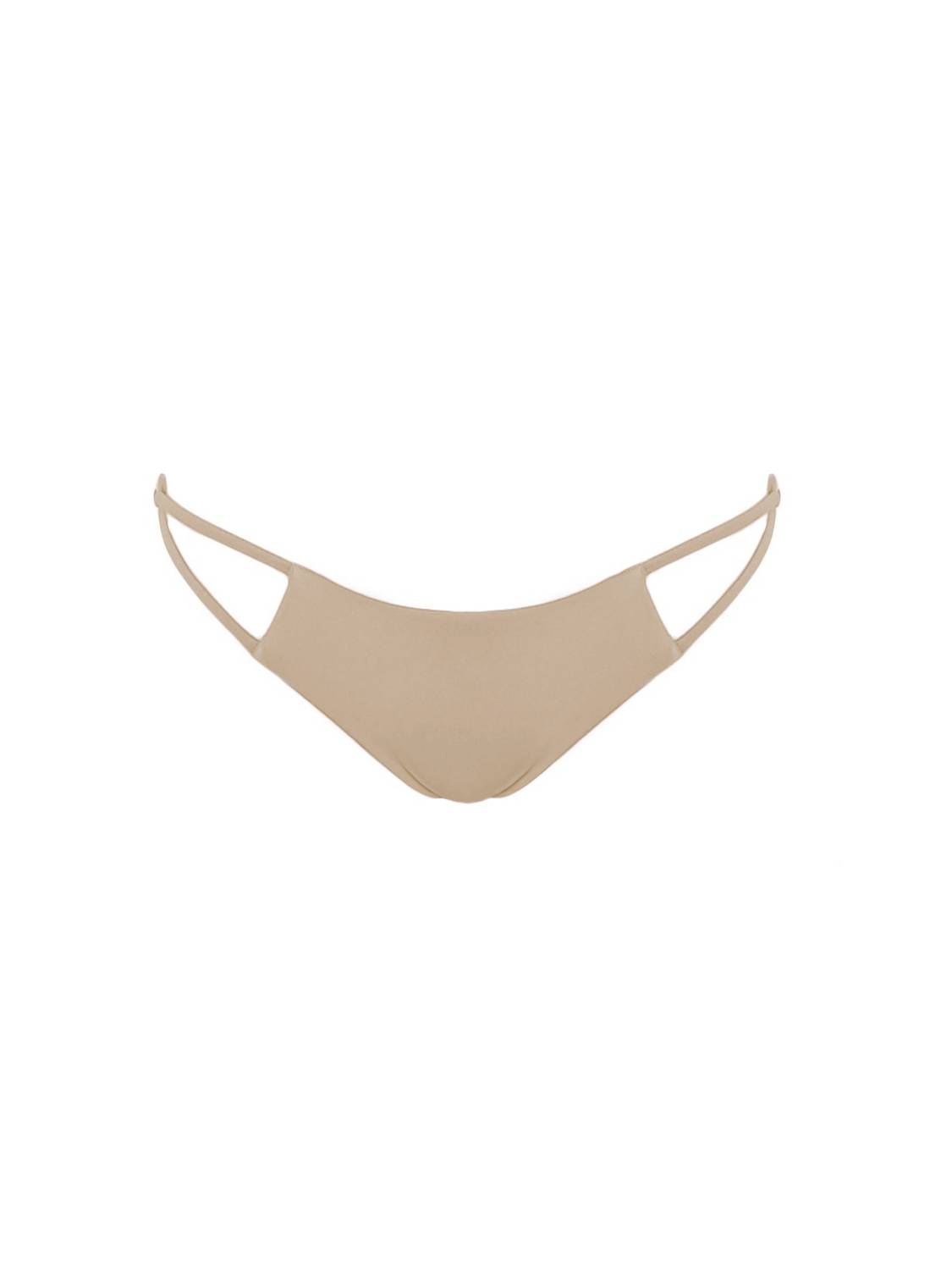 Tamai top bottom sand beige piaskowy beżowy spaghetti strap bikini strój kąpielowy polska marka swmiwear swimsuit straps brazilian bottoms